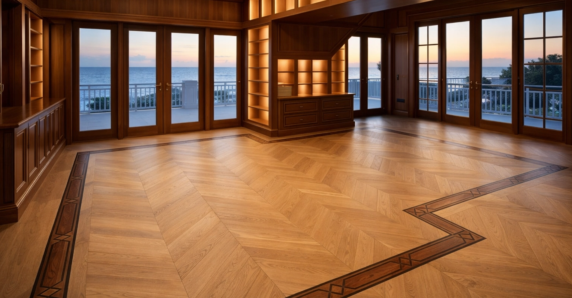 Geometric Inlays interior detail