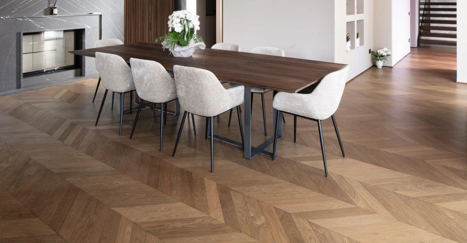 Parquet & Patterns interior detail