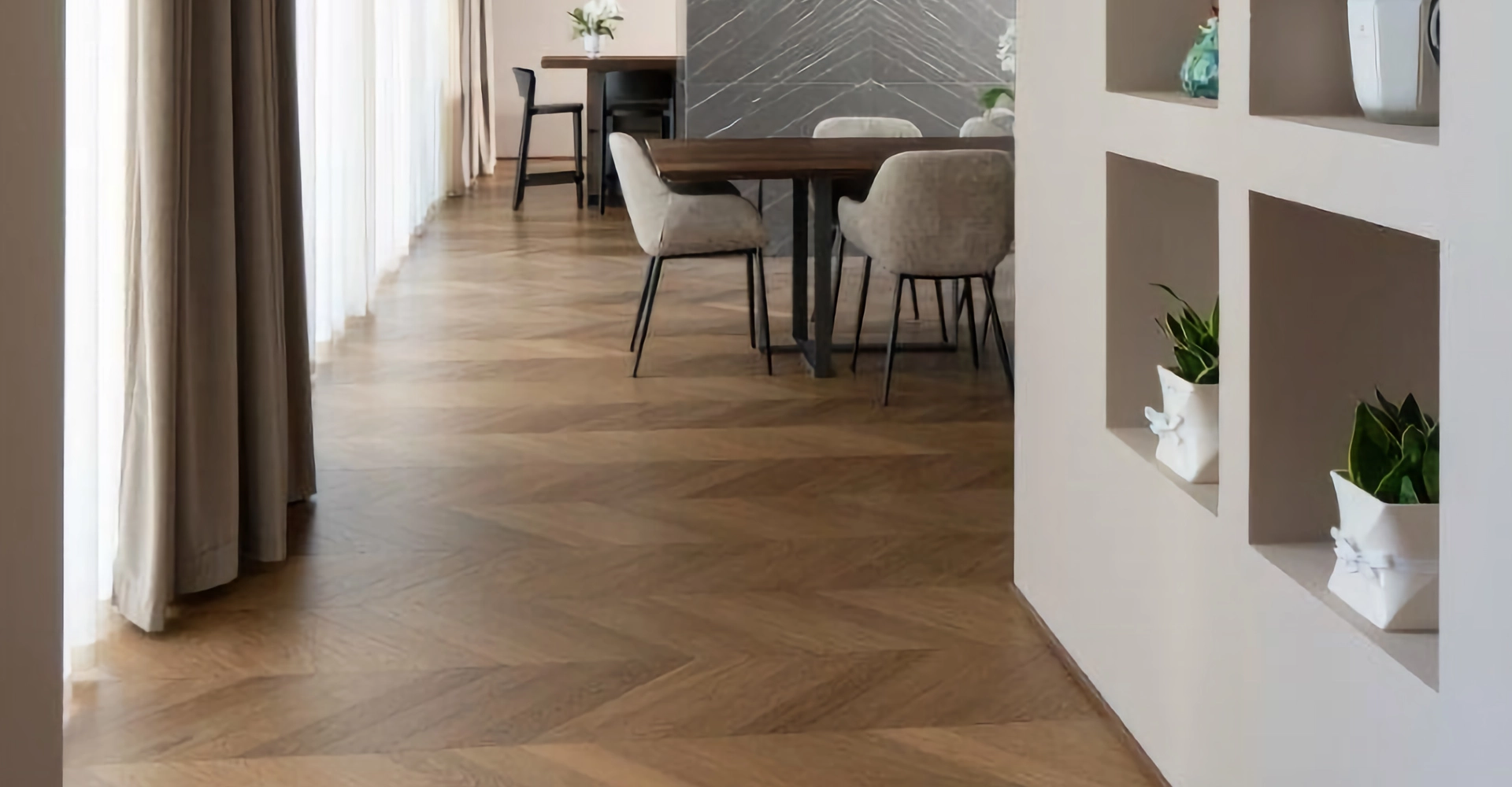 Parquet & Patterns interior detail
