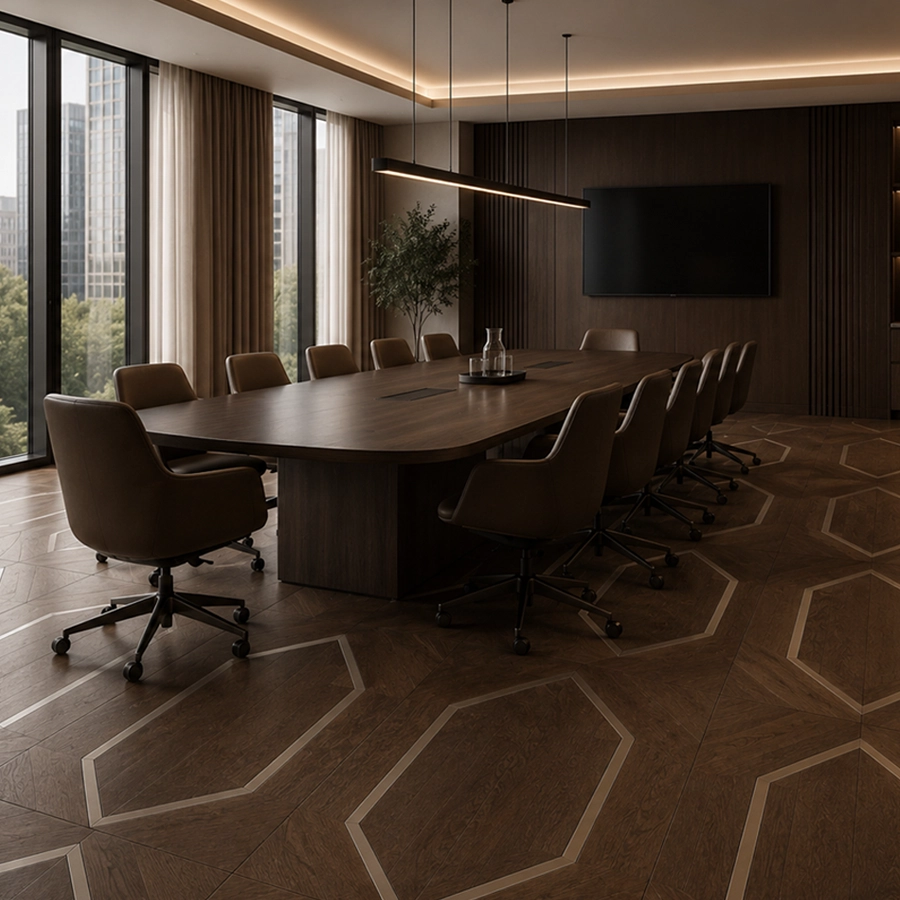 Geometric Inlays interior detail