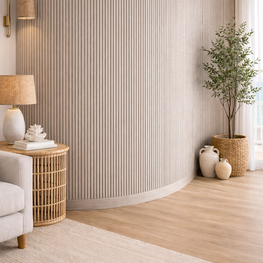 Wood wall panel installation